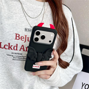 Funda Protectora de Silicona <span class=keywords><strong>Invisible</strong></span> IMD con Diseño de Dibujos Animados para Teléfono Móvil 17/16/15/14/13/12 Pro Max/Plus, para Chicas - Product Image 5