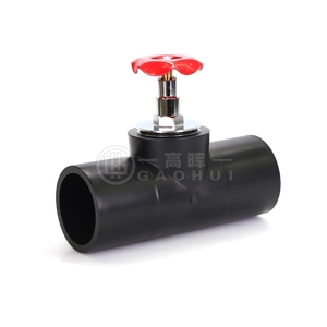 Válvula de Compuerta de Fusión a Tope de HDPE, Fabricante GAOHUI, Válvula de Compuerta de PE de Fusión a Tope Manual, Válvula de Globo para Regulación de Agua - Product Image 2