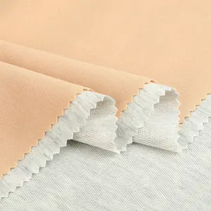 2023 hot sale wholesale price white fabric wedding embossed terry fabric bamboo hemp 380gsm fabric french terry