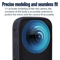 Daryoo – protections d'objectif d'appareil photo, coque de protection de remplacement pour le sport, accessoires d'appareil photo pour Insta360 One X3
