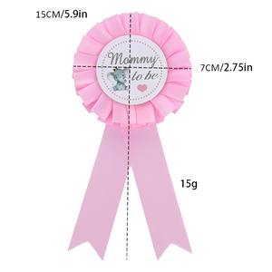 Éléphant décorations de Baby Shower fournitures de fête bouton Badge épingle nouveau <span class=keywords><strong>papa</strong></span> cadeaux maman à être épingle pour révélation du sexe fête - Product Image 5