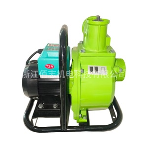 Bomba de agua solar sin escobillas de CC 72V 1HP centrífuga autocebante para riego doméstico y agrícola de alta presión y alta elevación - Product Image 1