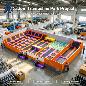 Parques de trampolines personalizados para adultos y niños, camas elásticas de entretenimiento, parque de trampolines interior - Product Image 4