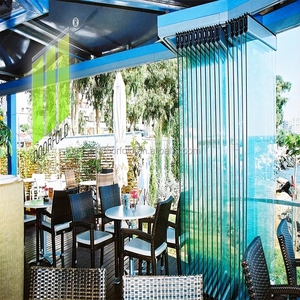 Cửa Kính Gấp Không Khung Cho Nhà Hàng Di Chuyển Phân Vùng Kính Tường Trượt Phân Vùng Kính - Product Image 5