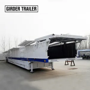 Nhiệm Vụ Nặng Nề 3 Trục Cao Kèm Theo Đôi Xe Hauler Tri Trục Xe Giao Thông Vận Tải Bán Trailer Cho Bán