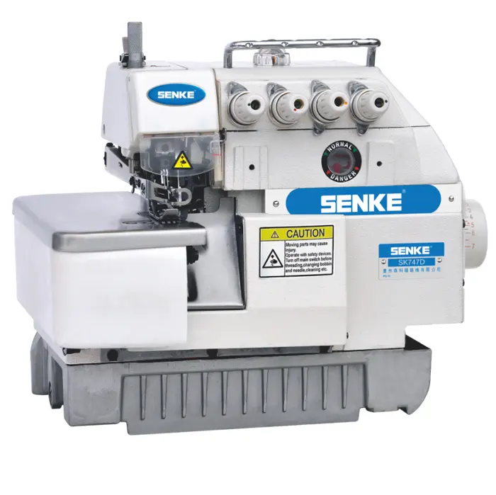 Sunsir-máquinas de coser de alta velocidad, 5 hilos, corte automático y máquina de coser, SK747D