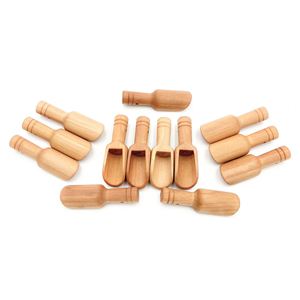 Cuillère de service en bois moderne et écologique avec logo personnalisé, petite, mignonne, capacité de 10 ml, finition miroir, pour café, thé, agitation en cuisine - Product Image 3