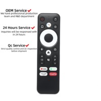 Nouvelle télécommande vocale AIR MOUSE pour boîte TV ONN Mecool, compatible avec 22 boutons, couleur noire, pour Google/Android TV Box