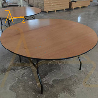Tables de mariage en bois rondes en forme de demi-lune en S, brillantes, très vendues, pour les mariages en plein air, les réceptions et les dîners