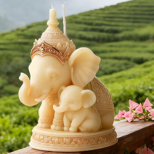 YS <strong>Thai</strong> Style Elephant Silicone <strong>Candle</strong> Molds Southeast Style Gypsum Decorations Casting Mould DIY Aromatherapy <strong>Candle</strong> Making - Product Image 4