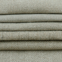 Haute qualité 100% lin tissu organique richement texturé tapisserie d'ameublement pour rideau canapé taie d'oreiller meubles sac fil teint tissé