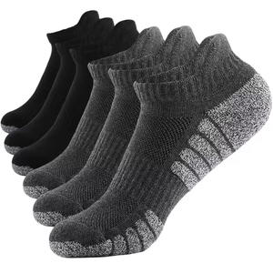 Wholesale Men's Ankle Low Cut Running <b>Socks</b> Cotton Blend Breathable Cushioned Athletic <b>Socks</b> with Sport - Product Image 6