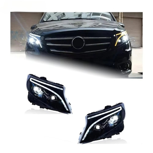 Faros Delanteros LED de Repuesto para <span class=keywords><strong>Mercedes</strong></span>-Benz <span class=keywords><strong>Vito</strong></span> V260 W447 2016-2025, Lente de Proyección Efecto Lluvia de Meteoros, Estilo Maybach - Product Image 1