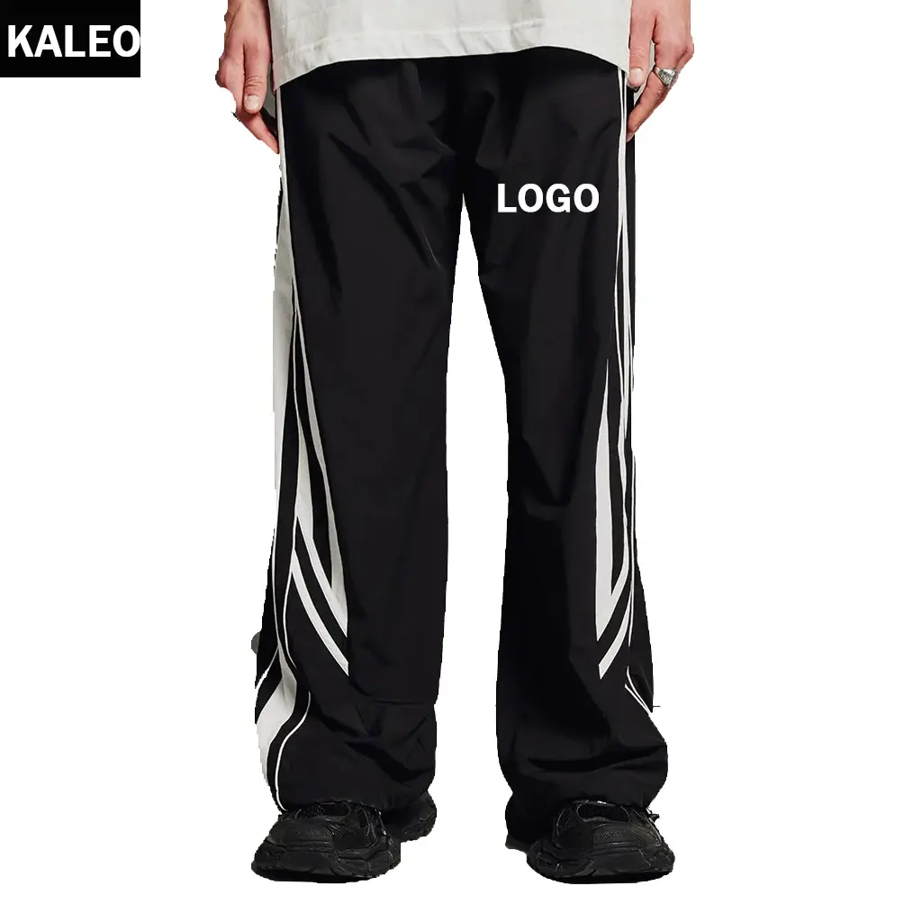 KALEO individuelles Logo Fasion Schlussverkauf hochwertige Polyester Sportbekleidung Nylon Baggy lässige Jogginghose Herren