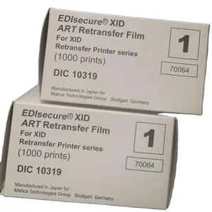 EDIsecure DIC10319 XID ฟิล์มลอกลายศิลปะ + DIC10216ริบบิ้นสี YMCK 1000พิมพ์สำหรับ XID