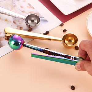 YOUNGTUO – cuillère à mesurer en acier inoxydable, 15 ml, avec clip, cuillère à café, style minimaliste, pratique pour le café, le lait en poudre - Product Image 2