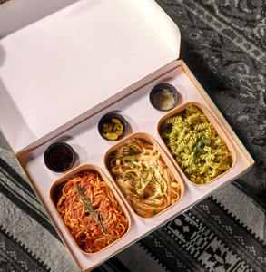 Caja de Papel para Empacar Alimentos, Ecológica, para Mini <span class=keywords><strong>Hamburguesas</strong></span>, Frituras, Donas, Salsas, Sushi, Pasteles, Galletas, Brownies - Product Image 2