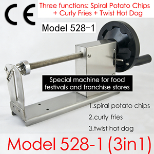 Machine à <span class=keywords><strong>pommes</strong></span> <span class=keywords><strong>de</strong></span> <span class=keywords><strong>terre</strong></span> en spirale manuelle multifonctionnelle en acier inoxydable commercial, <span class=keywords><strong>vente</strong></span> directe d'usine - Product Image 2