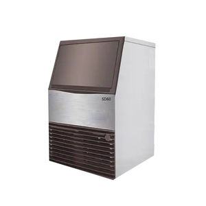 Máquina de Hielo Automática Portátil de 220V, 485W, 45kg de Capacidad de Producción, 60kg de Capacidad de Almacenamiento, Máquina de Hielo de Escritorio Pequeña con Bomba - Product Image 1