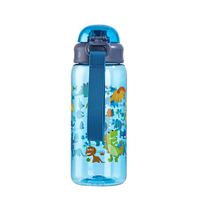 Nueva Botella de Tritán de 550 ml con Tapa Abatible y Diseño Antiderrames, con Pajita Integrada, para Gimnasio y Camping al Aire Libre, 2025