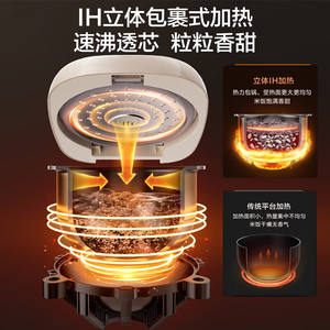 Cuiseur à riz Supor 2L Mini, chauffage IH, minuterie intelligente, multifonctionnel, boîtier en plastique, commande par micro-ordinateur - Product Image 2