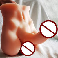 Muñeca Sexual Unisex para Adultos Más Vendida - Diseño de Medio Cuerpo, Silicona Ecológica 100% Impermeable, Sensación de Piel Real Suave al Tacto