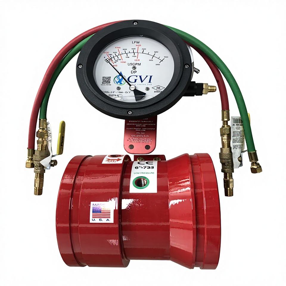 For UL Fire Fighting Pipes Cast Iron Grooved Flow Meter Ductile Iron FM ...