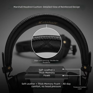 Funda de cojín de esponja de cuero de repuesto, accesorios suaves, diadema de espuma para <span class=keywords><strong>Marshall</strong></span> <span class=keywords><strong>Major</strong></span> <span class=keywords><strong>3</strong></span>/<span class=keywords><strong>Major</strong></span> III/<span class=keywords><strong>Major</strong></span> 4 - Product Image 3