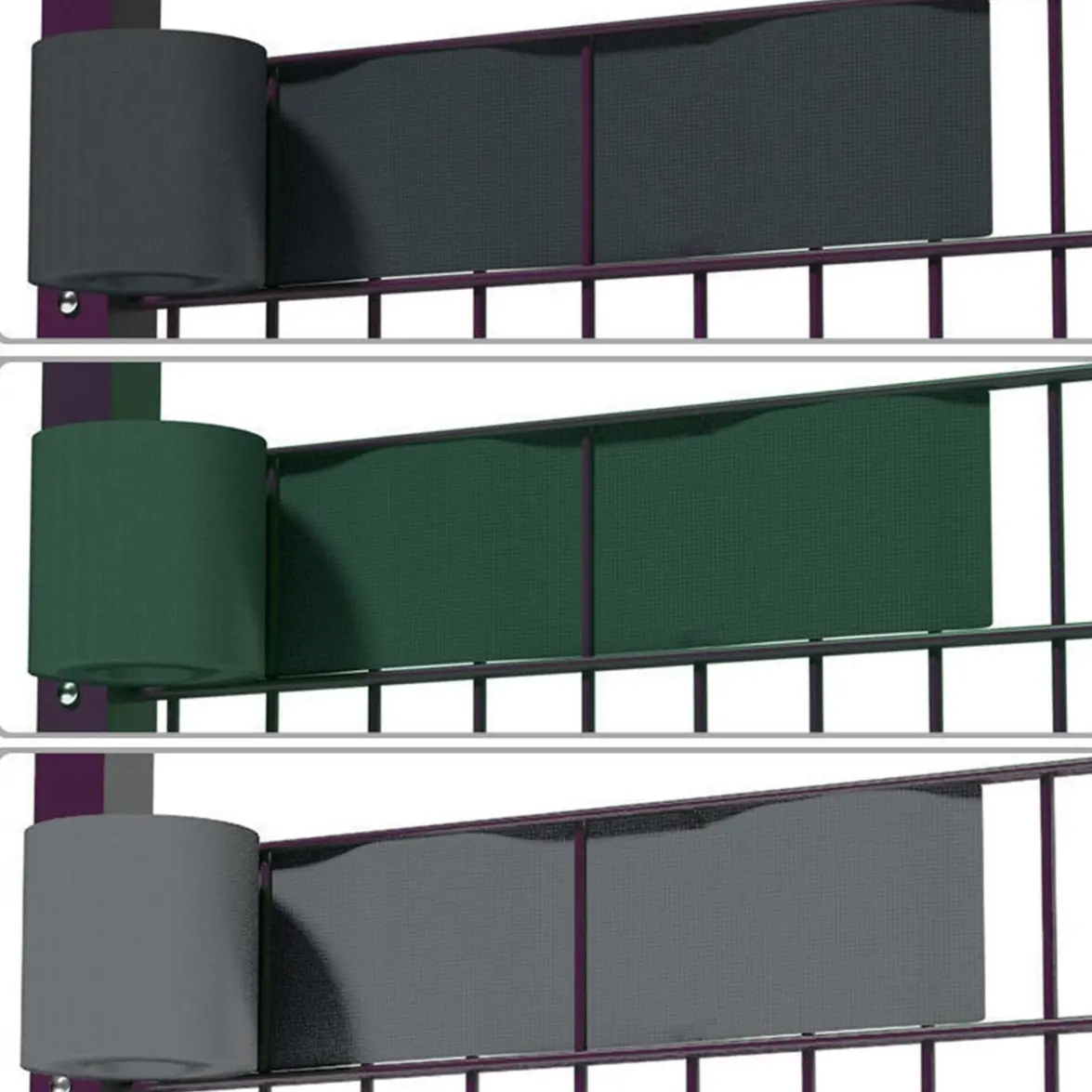 LIYUAN farklı renk baskı 19cm bahçe Deco branda çit PVC ekran koruyucu şeritler