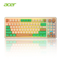 Acer OKR234 Clavier Thri-mode sans fil 2.4Ghz Double boutons de contrôle Lumière LED 90 touches Durée de vie de la batterie