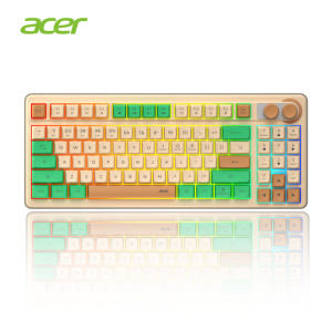 <span class=keywords><strong>Acer</strong></span> OKR234 Clavier Thri-mode sans fil 2.4Ghz Double boutons de contrôle Lumière LED 90 touches Durée de vie de la batterie - Product Image 1