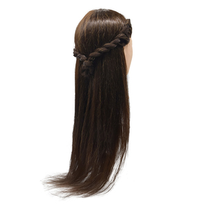 2024 nouveau coiffeur enseignement tête <span class=keywords><strong>barbier</strong></span> tête cheveux humains coiffure formation tête avec cheveux noirs - Product Image 1