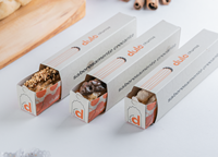 Plateau d'emballage de nourriture rapide à emporter, boîte de Churros en papier avec Pot à Sauce
