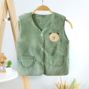 Vente en gros <span class=keywords><strong>Gilet</strong></span> épais pour enfants 2020 Automne hiver <span class=keywords><strong>Gilet</strong></span> en velours double face pour bébés Vêtements pour enfants Veste pour enfants - Product Image 2