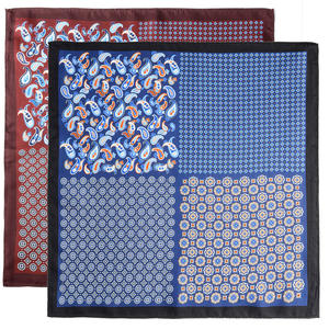 Ventas directas de fábrica Pañuelo personalizado rentable Multicolor Opcional 100% Seda Impresión digital Pañuelo de bolsillo - Product Image 2