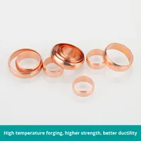 Kepala segel minyak Ferrule tembaga Spacer untuk tekanan rendah pipa tembaga pipa minyak cincin segel Ferrule dalam ukuran 15/16/18/19/20/22/25
