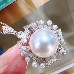 Nuevo Collar en Forma de Y con Perlas AK de Agua Dulce Naturales en Oro G18k de 3-4mm y 8-9mm, Anillos de Moda Transparentes y Perlados - Product Image 3