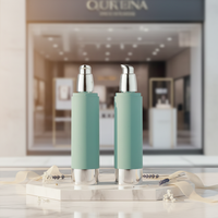 Flacon pulvérisateur vide en plastique de haute qualité pour soins de la peau, pompe cosmétique ABS sans air sous vide avec impression sérigraphiée