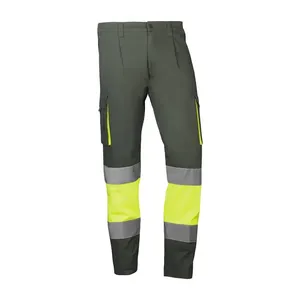 Pantaloni da lavoro - HV910MGYEL XS Mykonos - Colore: Giallo/verde fluorescente - Chiusura con zip centrale e bottoni. Due - Product Image 1