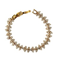 Elégant bracelet de fleurs en zircon pour les mariages, banquets et fêtes-Bijoux populaires sur EBay
