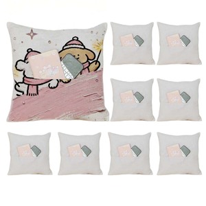 Fundas de Almohada Sublimables al por Mayor con Bolsillo Frontal - Funda de Almohada Personalizada de Algodón y Lino de 40x40cm para Decoración del Hogar - Product Image 2