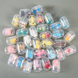 Most Popular Mixed Cartoon Gashapon Capsule Ball Transparent Plastic <b>Small</b> Figure Promotional Toys for Vending Machines - Product Image 1