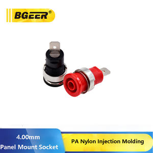 4 मिमी शुद्ध तांबा पैनल माउंट सॉकेट-ग्राउंडिंग पोस्ट महिला कनेक्टर, केला प्लग बाइंडिंग पोस्ट एक्सेसरी - Product Image 3