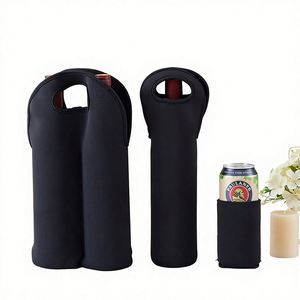 Housse isotherme portable en néoprène pour bouteilles de vin et de bière - Product Image 1