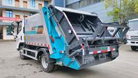 Camion à ordures compacté Foton de 6,5 mètres cubes, 4x2, moteur diesel manuel, chargement arrière, camion à déchets domestiques