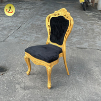 Chaises de salle à manger commerciales en résine durable, style Louis Royal, modernes, écologiques, luxueuses et confortables, pour la location de mariages, les événements et les salles de bain