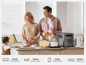 Generador Solar Portátil AFERIY con Pantalla Fuller y 11 Puertos de Salida, UPS de Onda Sinusoidal Pura de 10ms, con Aplicación, Estación de Energía Portátil Lifepo4 - Product Image 3