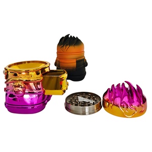 Molino de Especias Manual de Diseño Especial y Bonito a Precio de Fábrica, Molinillo de Hierbas de Aleación de Zinc Colorido de Estilo Clásico - Product Image 4