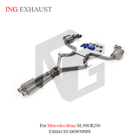 ING Edelstahl für Mercedes-Benz SL500 R230 Catback Auspuffanlage Mit Ventilgesteuertem Valvetronic Auspuff Auto-Tuning-Teile
