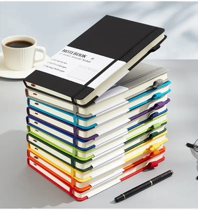 Bán buôn giá rẻ khuyến mãi đa màu <span class=keywords><strong>PU</strong></span> Nhật ký kinh doanh Tạp Chí kế hoạch da Bìa biểu tượng tùy chỉnh máy tính xách tay với chủ bút - Product Image 4